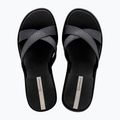 Klapki damskie Ipanema High Fashion II Slide black/glitter/beige 2