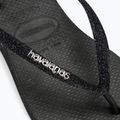 Japonki damskie Havaianas Slim Flatform Sparkle black 8