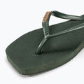 Japonki damskie Havaianas Square Logo Metallic green olive 7