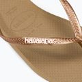 Japonki damskie Havaianas Square Logo Metallic rose gold / rose gold 8