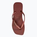 Japonki damskie Havaianas Square Logo Metallic mahogany 5