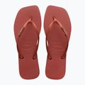 Japonki damskie Havaianas Square Logo Metallic mahogany 10