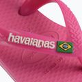 Sandały dziecięce Havaianas Baby Brasil Logo II pink flux / white 9