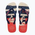 Japonki Havaianas Top Nautical beige straw / navy blue / ruby red 10