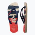 Japonki Havaianas Top Nautical beige straw / navy blue / ruby red 11