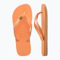 Japonki Havaianas Brasil Logo peach 11