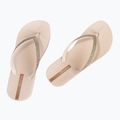 Japonki damskie Ipanema Mesh Chic Plat beige/glitter 3