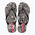 Japonki damskie Ipanema Animal Print VI beige/black/pink 2