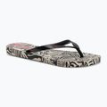 Japonki damskie Ipanema Animal Print VI beige/black/pink