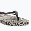 Japonki damskie Ipanema Animal Print VI beige/black/pink 7