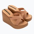 Klapki damskie Ipanema High Fashion II Slide beige/glitter beige/green