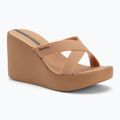Klapki damskie Ipanema High Fashion II Slide beige/glitter beige/green