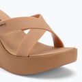 Klapki damskie Ipanema High Fashion II Slide beige/glitter beige/green 7