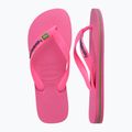 Japonki Havaianas Brasil Logo Neon pink flux 11