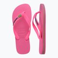 Japonki Havaianas Brasil Logo Neon pink flux / pink flux 11