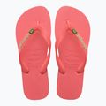 Japonki Havaianas Brasil Logo tropical coral 4