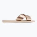 Klapki damskie Havaianas Aqua Metallic beige 2