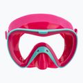 Maska do snorkelingu dziecięca Mares Turtle aqua/pink 2