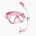 Zestaw do snorkelingu Mares Combo Wahoo Neon pink/white/clear
