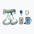 Zestaw wspinaczkowy z uprzężą damski Black Diamond Momentum Harness Package pastel green
