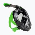 Maska pełnotwarzowa do snorkelingu SEAC Libera black/green lime