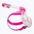Maska pełnotwarzowa do snorkelingu dziecięca SEAC Magica black silicone/pink 3