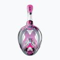 Maska pełnotwarzowa do snorkelingu dziecięca SEAC Magica black silicone/pink 2