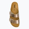 Klapki damskie Scholl Josephine Lamsynth taupe 5