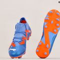 Buty piłkarskie dziecięce PUMA Future Pro FG/AG blue glimmer/puma white/ultra orange 11