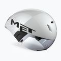 Kask rowerowy MET Codatronica white/silver matt glossy
