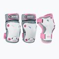 Zestaw ochraniaczy dziecięcych Roces Ventilated white/pink