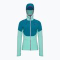 Bluza trekkingowa damska La Sportiva Session Tech Hoody turquoise/crystal