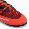 Buty wspinaczkowe dziecięce La Sportiva Stickit chili/ poppy 7