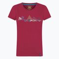 Koszulka damska La Sportiva Peaks red plum
