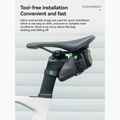 Torba rowerowa podsiodłowa Rockbros 30130092001 Ecological Saddle Bag WP Compact black/green 2