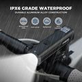 Lampka rowerowa przednia Rockbros 2410008003 Bike Front Light 1500 Lumen black 6