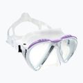 Maska do nurkowania Cressi Lince clear/white/lilac