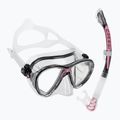 Zestaw do nurkowania Cressi Big Eyes Evolution + Alpha Ultra Dry black/pink