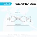 Okulary do pływania dziecięce Cressi Seahorse grey/white/pink 2