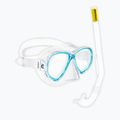Zestaw do snorkelingu dziecięcy Cressi Perla Jr + Minigringo clear/aquamarine