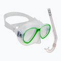 Zestaw do snorkelingu dziecięcy Cressi Perla Jr + Minigringo clear/lime
