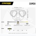 Maska do nurkowania Cressi Samoa black/black 6