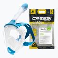 Maska pełnotwarzowa do snorkelingu Cressi Java Full Face clear/blue 8