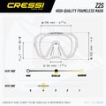 Maska do nurkowania Cressi Z2 Small yellow 3