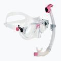 Zestaw do nurkowania Cressi Marea + Seal Dry Jr clear/pink