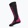 Skarpety narciarskie Mico Heavy Weight Superthermo Primaloft Merino Ski nero fucsia 2