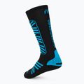 Skarpety narciarskie Mico Heavy Weight Superthermo Primaloft Merino Ski nero turchese 2