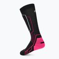 Skarpety narciarskie damskie Mico Medium Weight Warm Control Ski nero/fucsia fluo 2