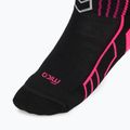 Skarpety narciarskie damskie Mico Medium Weight Warm Control Ski nero/fucsia fluo 3