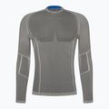 Bluza termoaktywna męska Mico Odor Zero Round Neck grigio 6
